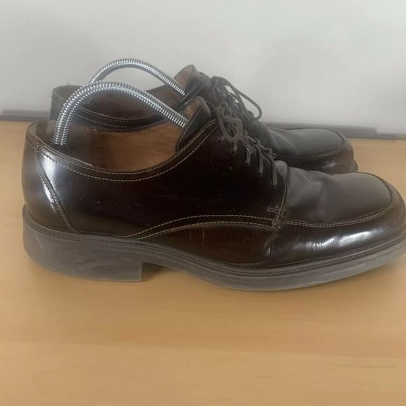 ALFANI DOUBLE STITCHED MENS DERBY SHOES MADE IN ITALY STALLONE 12 MEDIUM - Picture 2 of 10